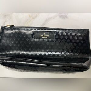 Kate Spade Black Polka Dot Cosmetic/Accesory Bag